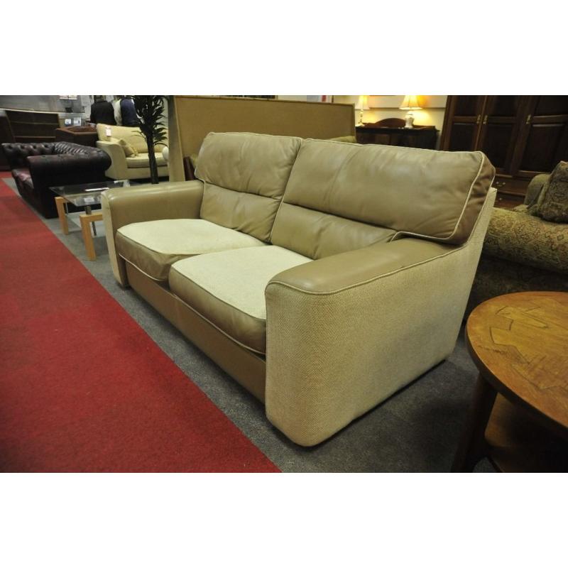 Italian leather two seat sofa (G0749)