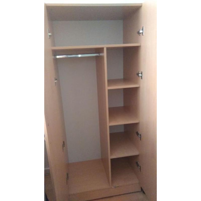 HOUSE CLEARANCE! MANY ITEMS- - db door maple wardrobe 50 pounds