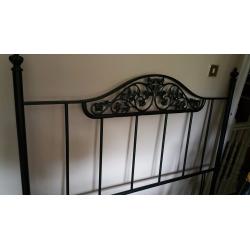 DECORATIVE METAL DOUBLE HEADBOARD FOR SALE.