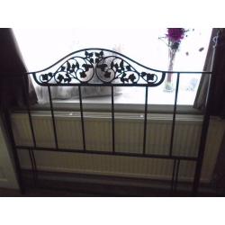 DECORATIVE METAL DOUBLE HEADBOARD FOR SALE.