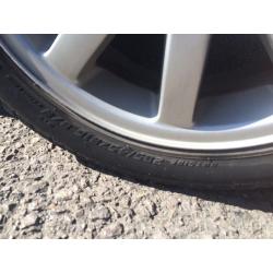 peugeot 206 16 inch Alloys with GTI sport tyres in a a very good condition