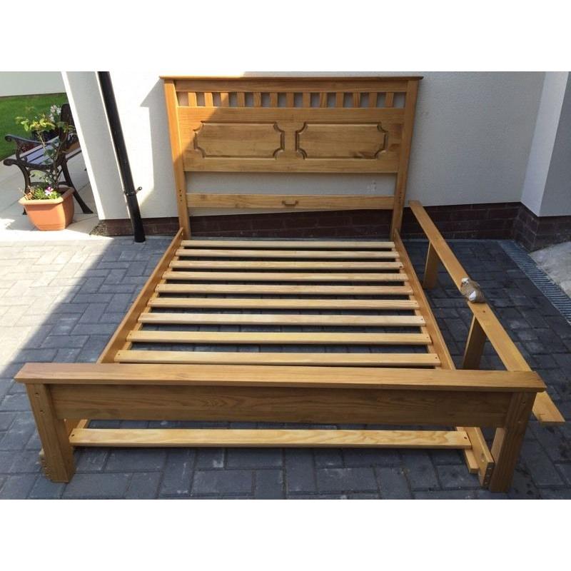 Pine bed frame