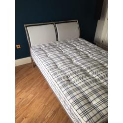 Contemporary double bed frame