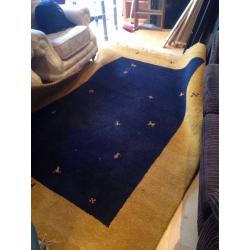 Large woollen rug