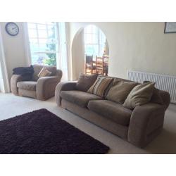 Fantastic 3 seater sofa and matching arm chair