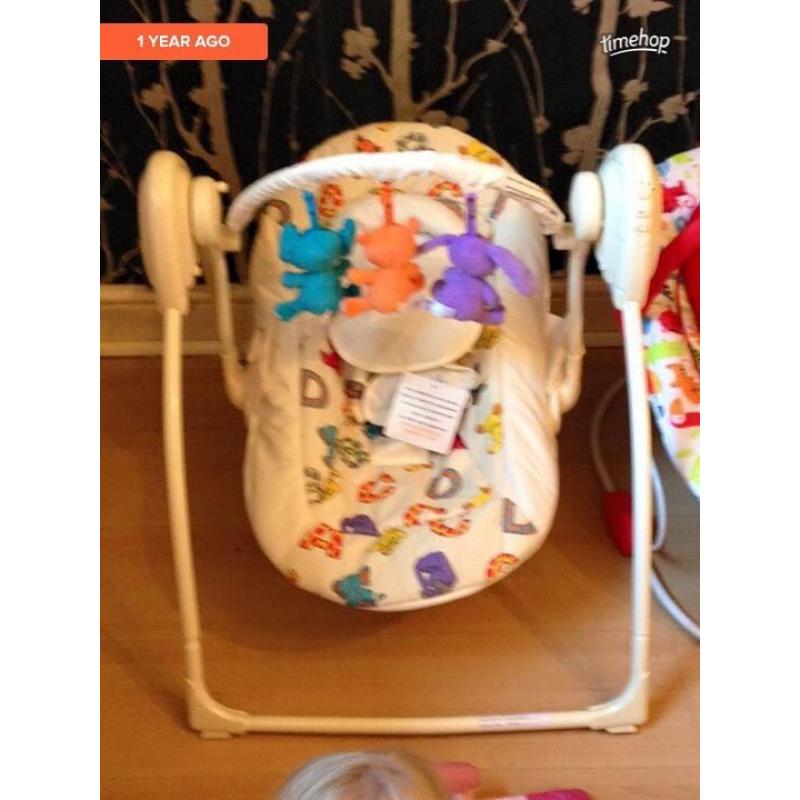 Unisex baby swing