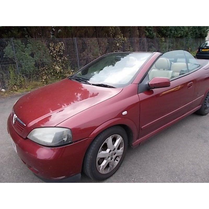 VAUXHALL ASTRA 1.8 BERTONE CONVERTABLE 03 REG MOT AUGUST 2016