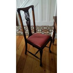 Antique Captain Table with 4 chairs