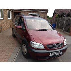 Vauxhall Zafira W reg flame red