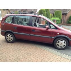 Vauxhall Zafira W reg flame red