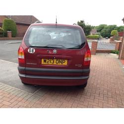 Vauxhall Zafira W reg flame red