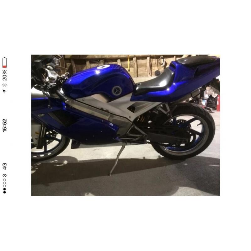 Cagiva mito evolution 125cc petrol blue rare colour