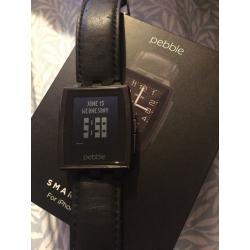 Apple iPhone 6 and pebble steel watch