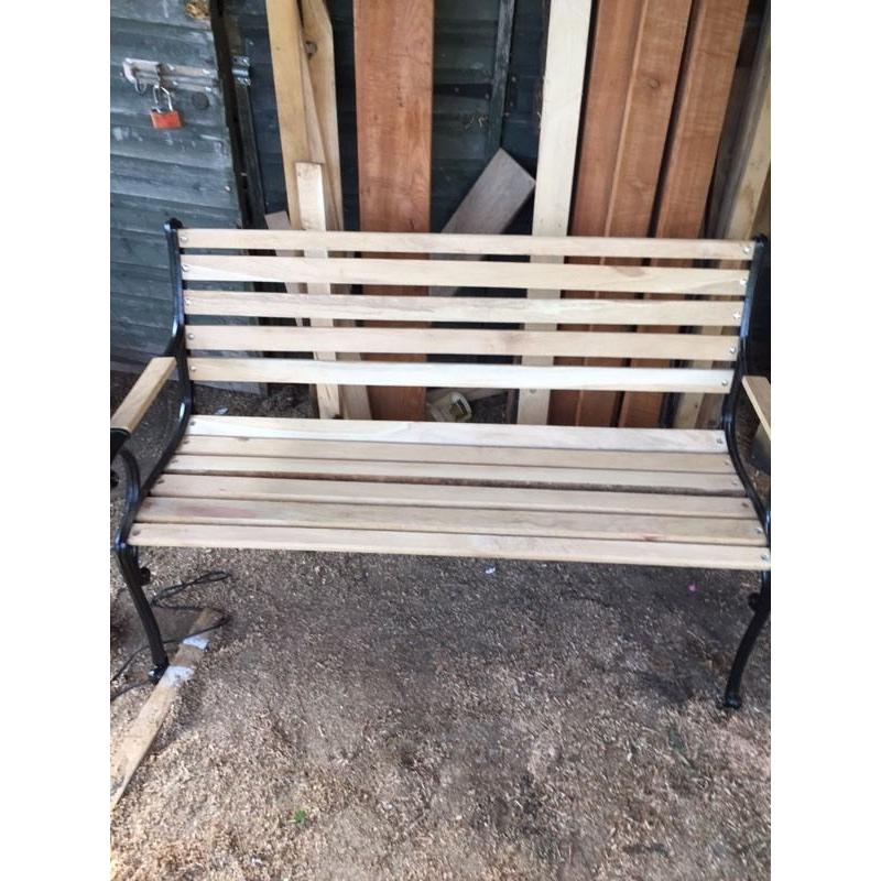 Handcrafted garden bench