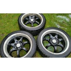 Set of 3 Wolfrace alloys 4x100 15" VW, Vauxhall,Rover Renault