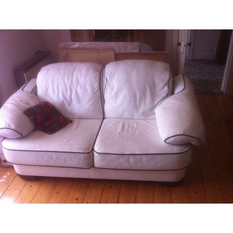 2-seater leather sofa