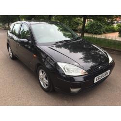 02 FORD FOCUS 1.8 LITRE PETROL 5 DOOR HATCHBACK ALLOY WHEELS **MOT 16 JULY 17 NO ADVISORIES**