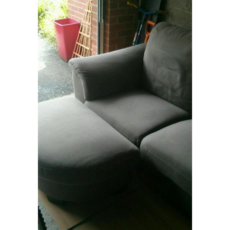 2 Seater Sofa with foot rest.