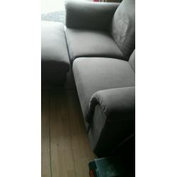 2 Seater Sofa with foot rest.