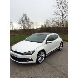 Volkwagen Scirocco white 2.0 TDI