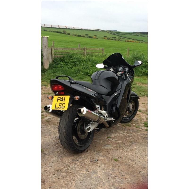 Honda blackbird 10 month mot vgc for year stainless steel qwill exhaust system double bubble screen
