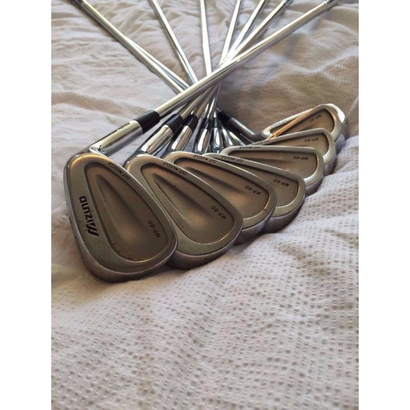 Mizuno MP-60 irons (3-PW) with stiff shafts