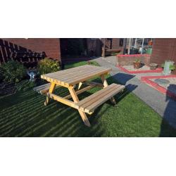 NEW, Solid Treated Timber Garden Picnic Bench (Kids)