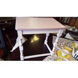 Vintage Table Painted in Laura Ashley Pale Ameythst & Grape