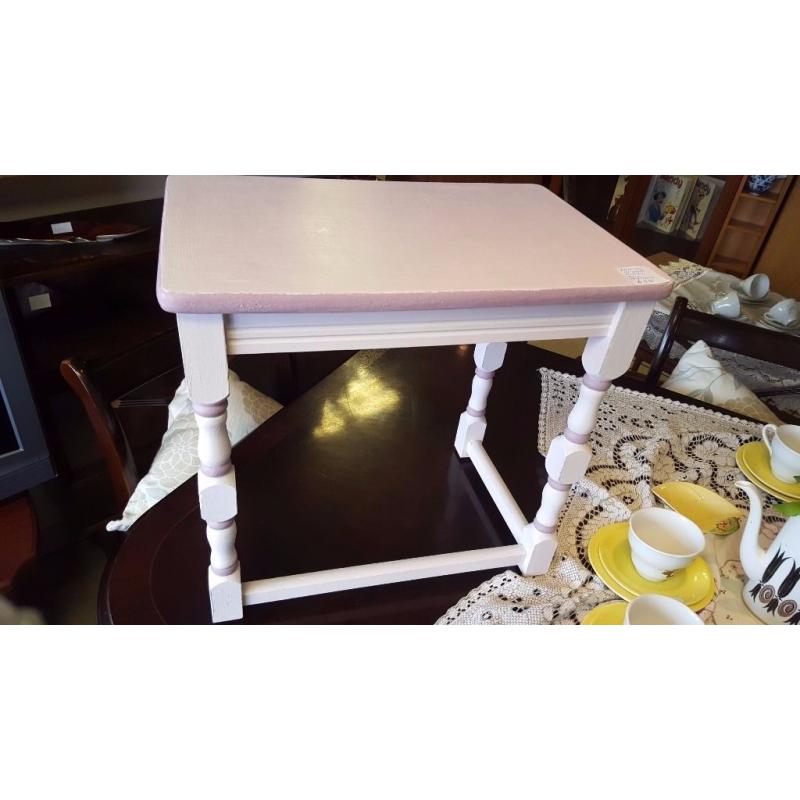 Vintage Table Painted in Laura Ashley Pale Ameythst & Grape