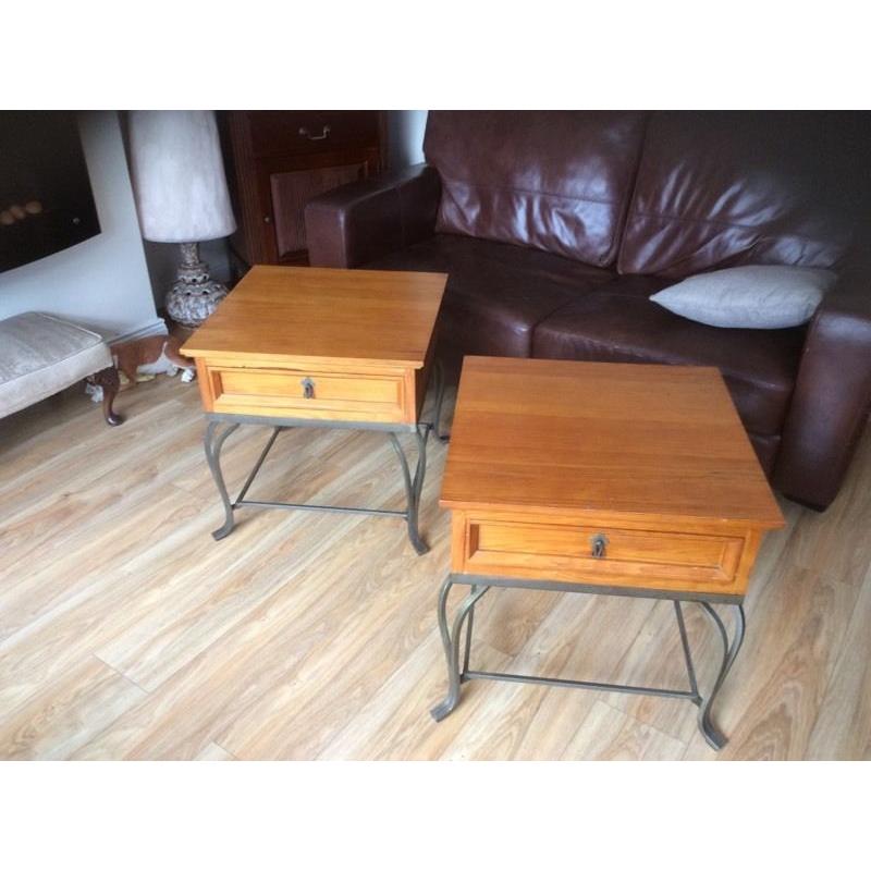 Pair side tables