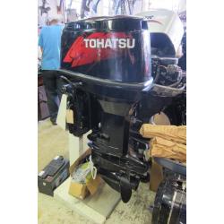 70hp tohatsu 2 stroke, power trim, oil injection, serviced inc controls, outboard boat engine