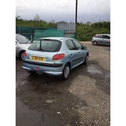 54 reg Peugeot 206 lovely driver 4 dr hatch in blue ideal first car cheap to insure any trial welcom