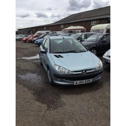 54 reg Peugeot 206 lovely driver 4 dr hatch in blue ideal first car cheap to insure any trial welcom