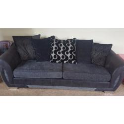 Shannon 4 seater sofa and cuddle chair