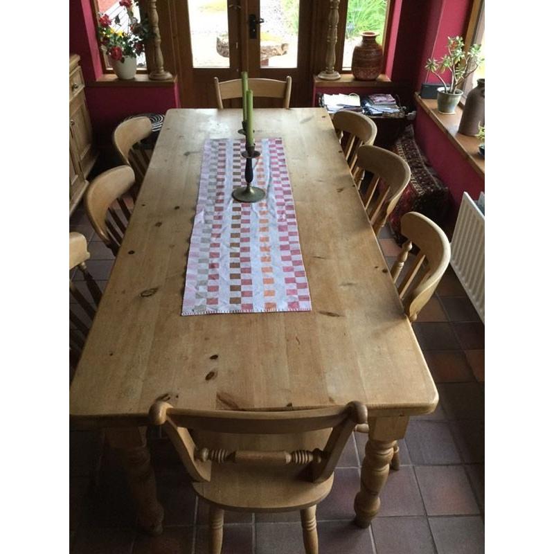 Dining table and chairs