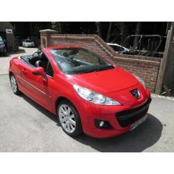 2011 (11) PEUGEOT 207 CC 1.6 GT THP CONVERTIBLE + JUST 21,000 MILES