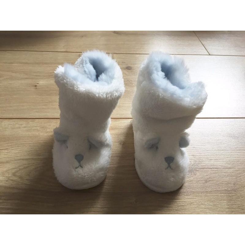 The Little White Company booties 6-12 months