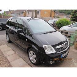 2008 Black Vauxhall Meriva. 1.6L. Full Service History. 79000 miles.