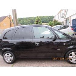 2008 Black Vauxhall Meriva. 1.6L. Full Service History. 79000 miles.