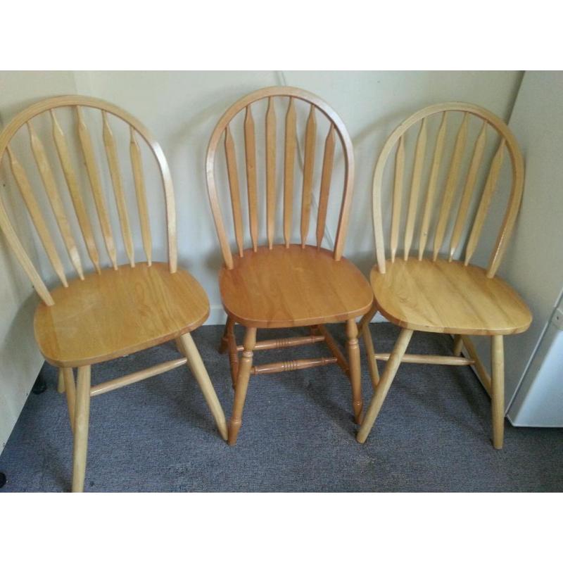 Wood chairs