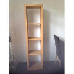 Chunky oak storage / shelving unit