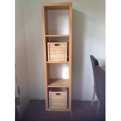 Chunky oak storage / shelving unit