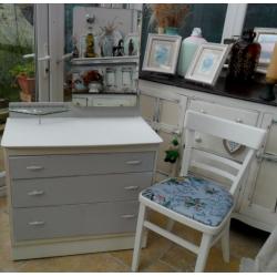 Shabby Chic Dressing Table and Chair