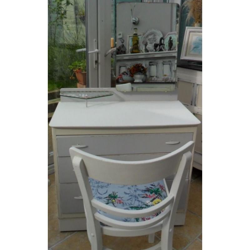 Shabby Chic Dressing Table and Chair