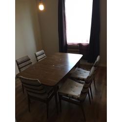 FREE dining table and 6 chairs - expandable!