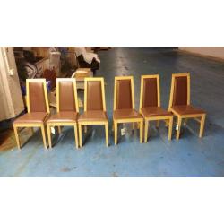 6 x dining chairs (item 3)