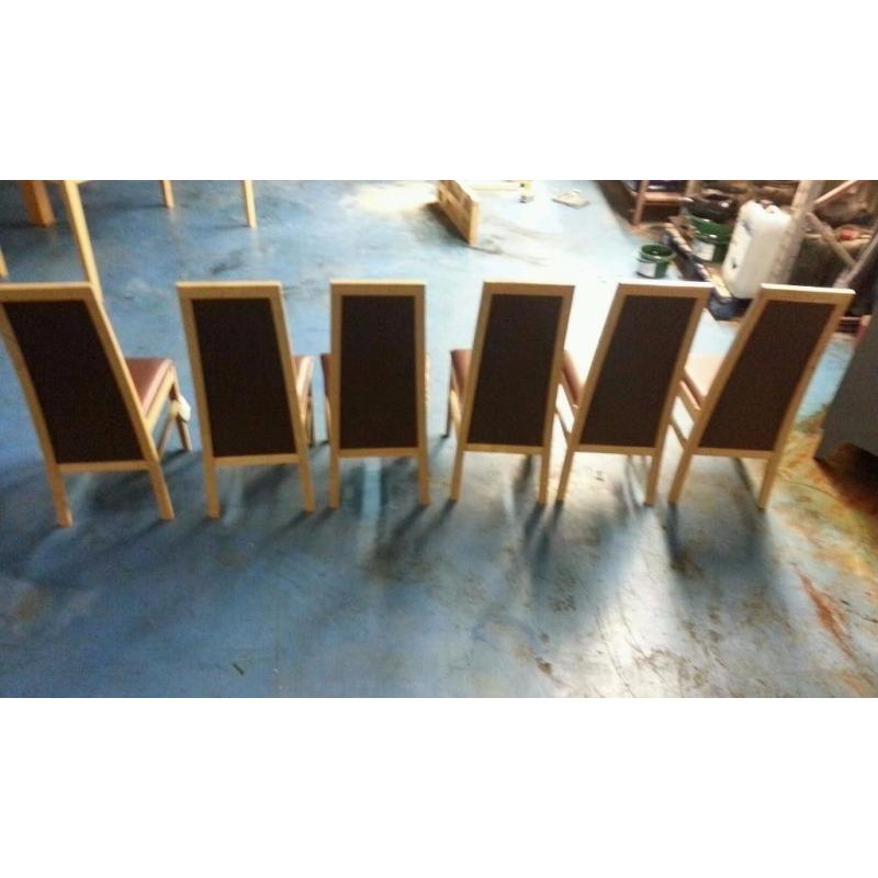 6 x dining chairs (item 3)