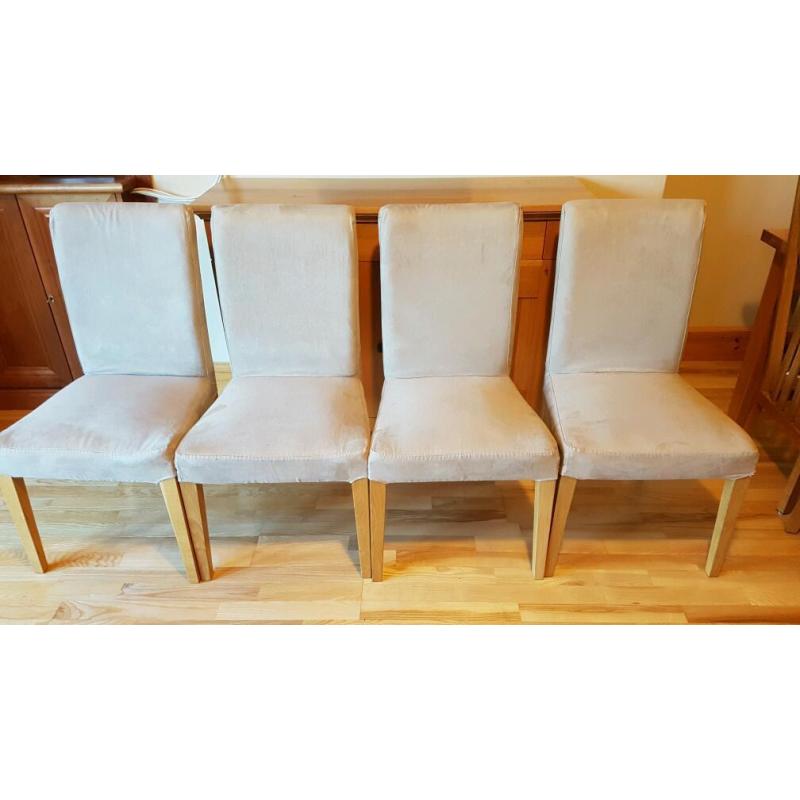 Solid oak ikea Henriksdal chairs x4