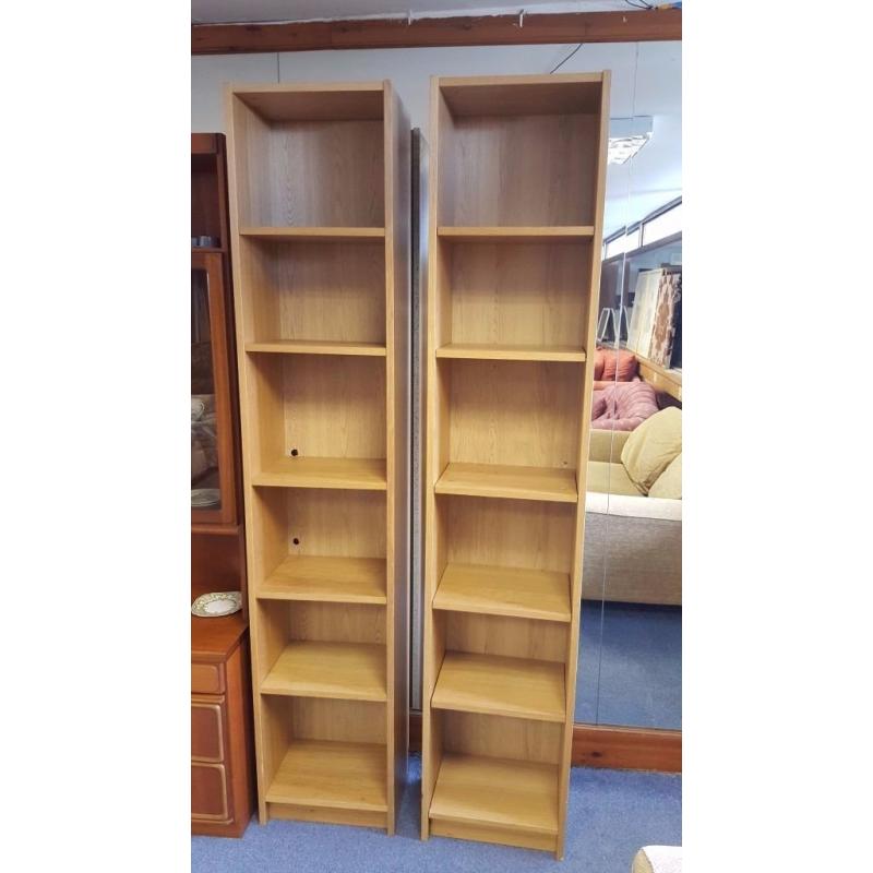 2 Tall IKEA Billy Bookcases / CD shelves