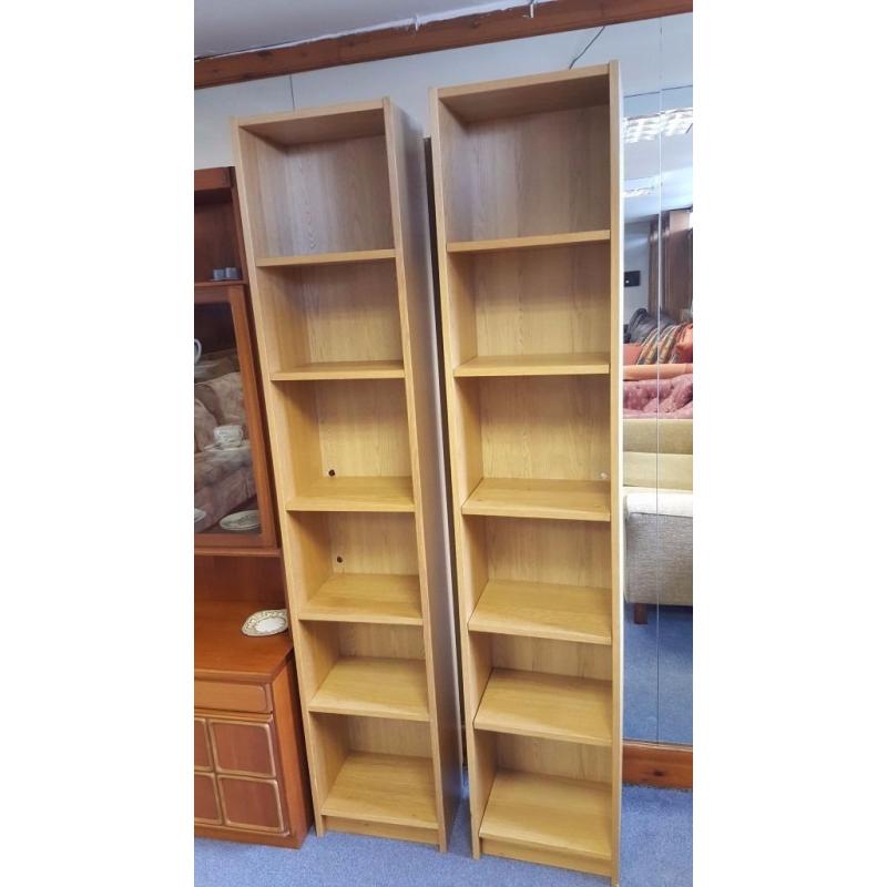 2 Tall IKEA Billy Bookcases / CD shelves